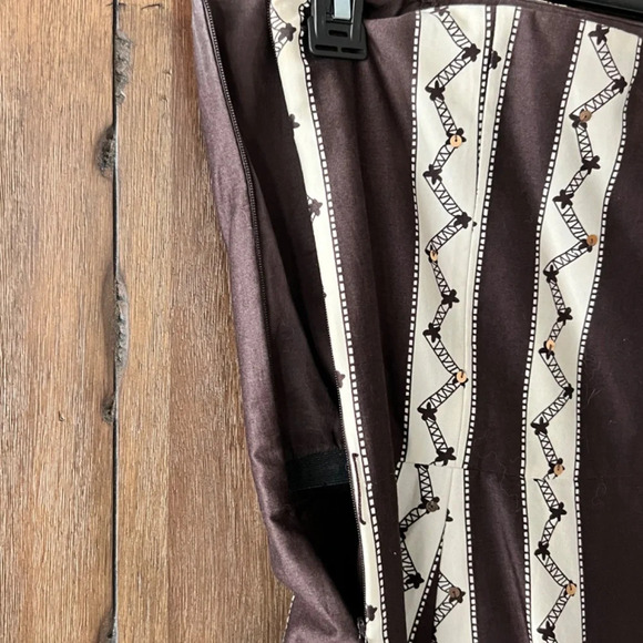 Ann Taylor Loft Strapless Brown/Cream Sequin Embellished Midi Dress Size 6 - Picture 5 of 6